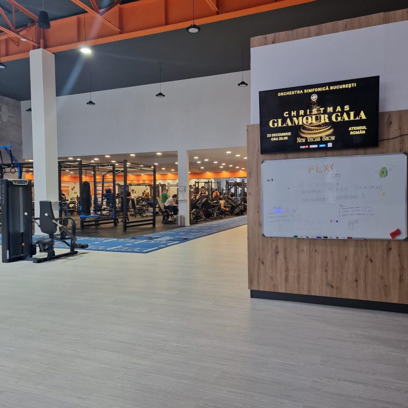 Reteaua Digitala DOOH Indoor - FLEXX Gym Militari